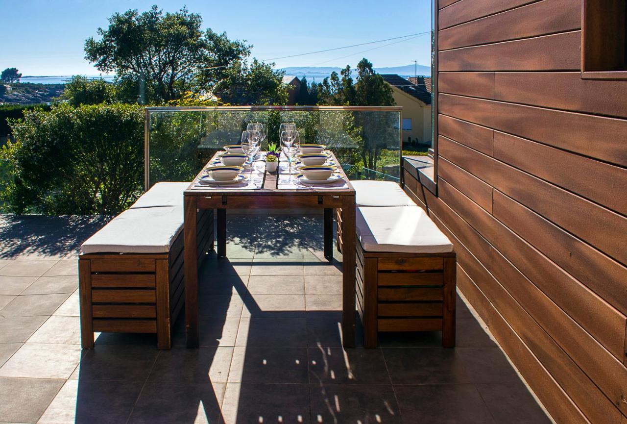 Villa CASA FEITIÑA: vistas al mar, moderna y funcional Illa de Arousa Exterior foto